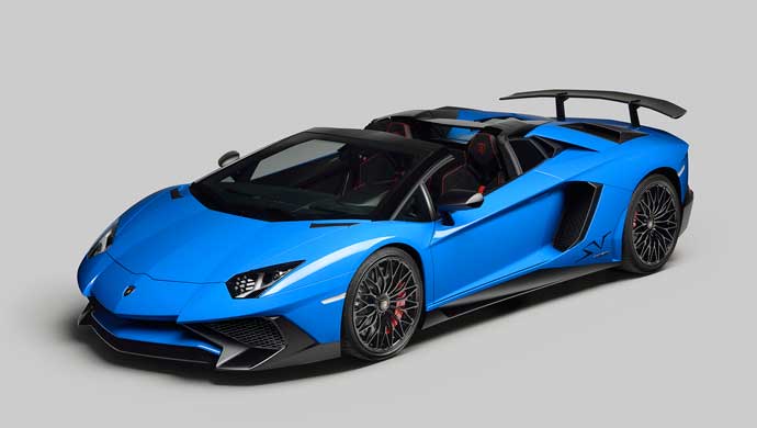 The topless Lamborghini Aventador LP 750-4 Superveloce Roadster