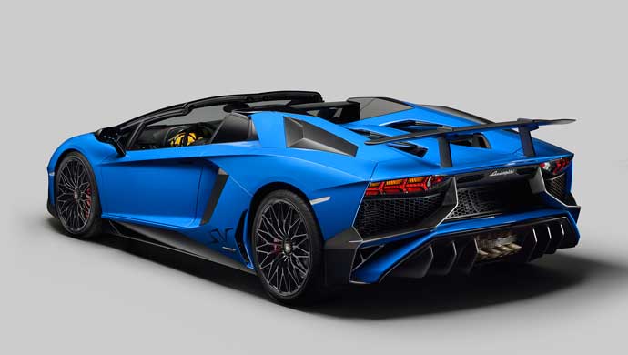 Pretty back of the Lamborghini Aventador LP 750-4 Superveloce Roadster