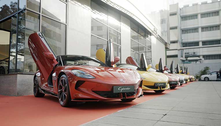 MG Cyberster electric roadster has a booking with 4-5 month delivery