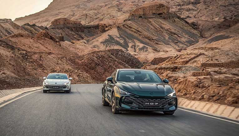 MG Motor showcases new MG 7 at Shanghai Auto Show