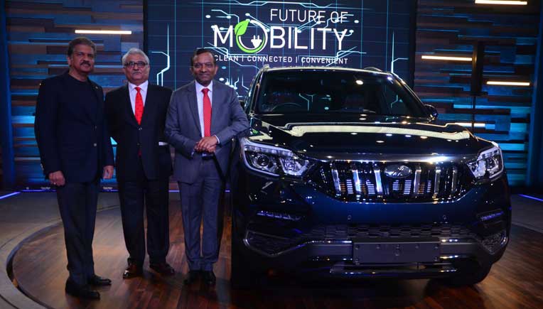 Anand Mahindra, Executive Chairman, Mahindra Group, Dr. Pawan Goenka, Managing Director, and Rajan Wadhera, President, Automotive Sector, Mahindra & Mahindra