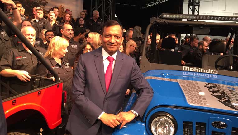 Dr. Pawan Goenka, Managing Director, Mahindra & Mahindra Ltd at the Roxor launch