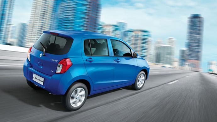 Rear shot of Celerio diesel car from Maruti Suzuki