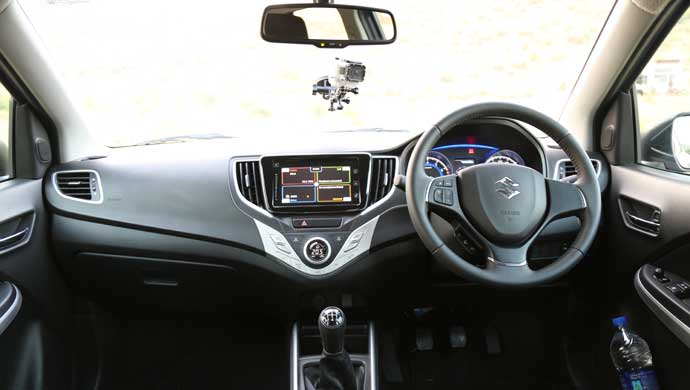 Interiors of the Maruti Suzuki Baleno