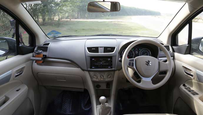 Maruti Suzuki Ertiga SHVS - cockpit area