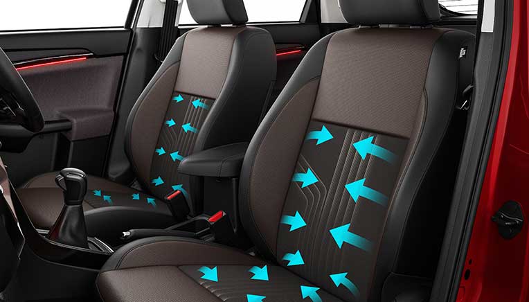 New Brezza ventilated seats