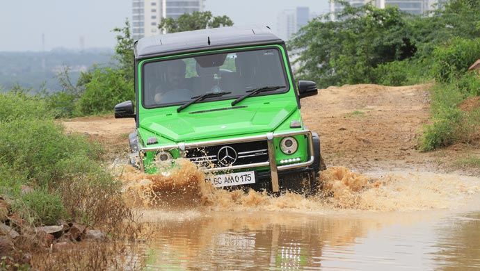 The Mercedes AMG G63 can wade through 600 mm of water without a hitch!
