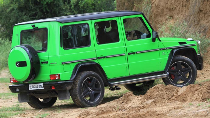 The smart rear of the Mercedes AMG G63