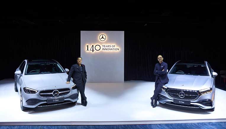 Santosh Iyer MD & CEO with Brendon Sissing VP & Sales, Mercedes-Benz India launches all new CLA BEV in India