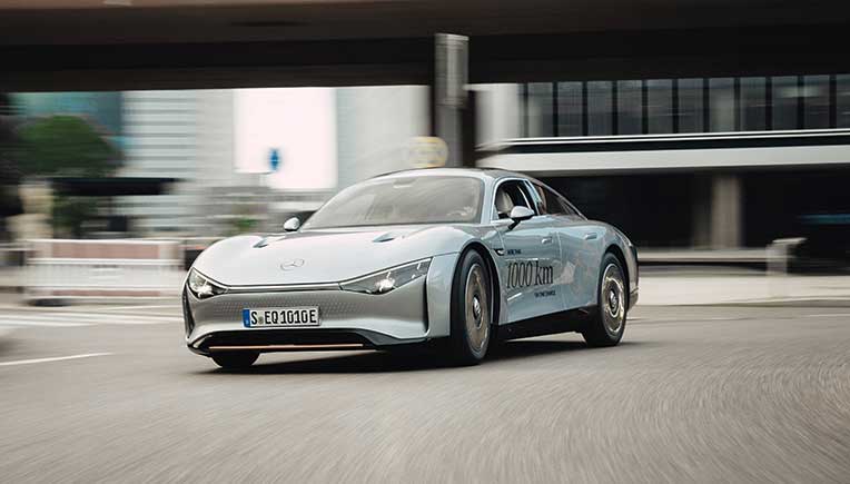 Mercedes-Benz Vision EQXX breaks own efficiency record on 1,202 km road trip 