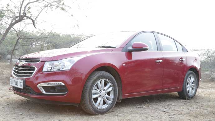 Front shot of the new General Motors Chevrolet Cruze