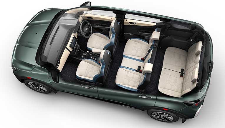 Nissan Gravite with all seat up