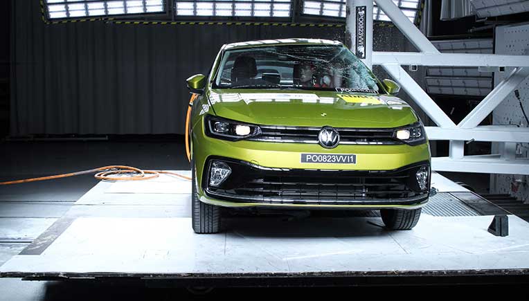 VW-virtus-Skoda-Slavia-pole, pic courtesy Global NCAP