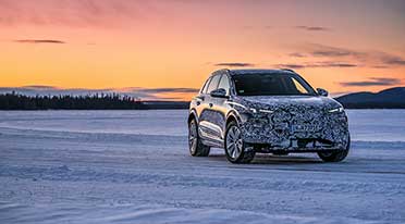 Audi tests production oriented Q6 e-tron prototype in far north Europe