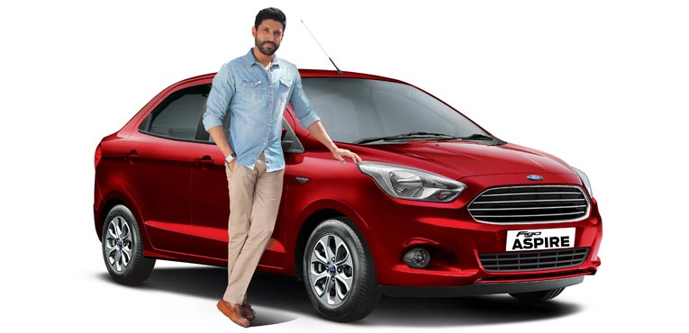 Farhan Akhtar kick starts Ford Figo Aspire promos in India