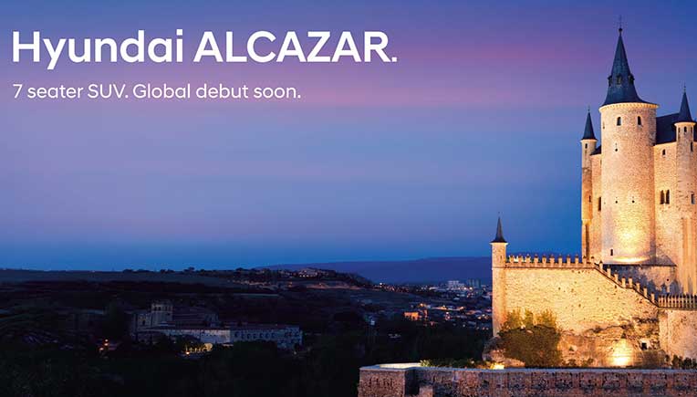 HMIL upcoming 7 seater premium SUV  is named Hyundai Alcazar 