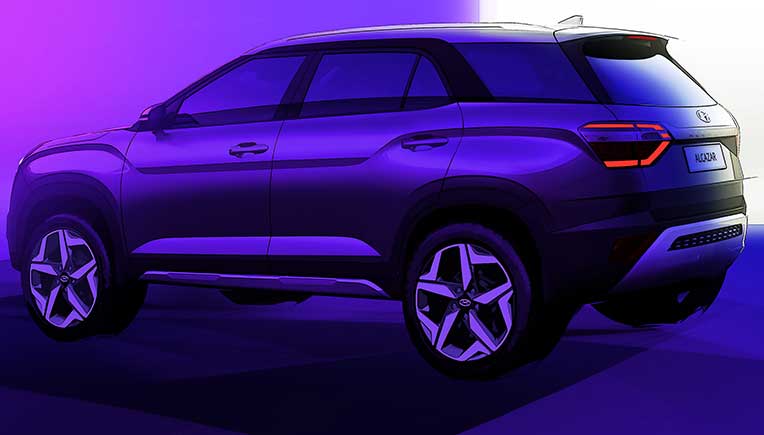 Hyundai Alcazar 7-seater premium SUV sketches released