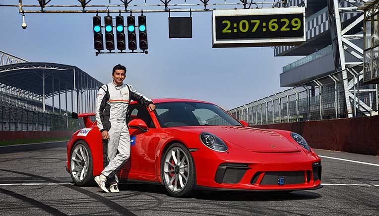 Porsche 911 GT3 sets lap record at Buddh International Circuit