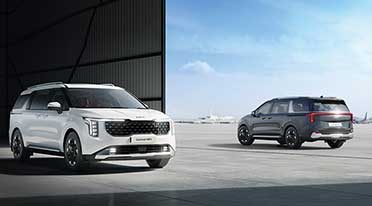 Pre-bookings for Kia Carnival Limousine Hybrid, Carens CNG open