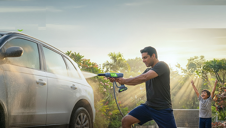 Dylect unveils ‘Airwash Go’, a cordless pressure washer gun