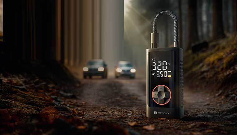 Portronics launches Vayu 7.0: tyre inflator at Rs 1849