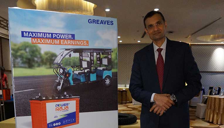 Greaves Retail launches Power Raja e-rickshaw batteries