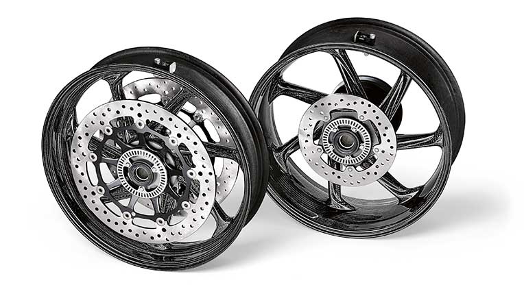 M Performance carbon fibre wheels for the BMW S 1000 RR