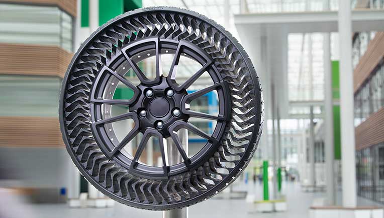 Michelin -DHL Express test Michelin UPTIS puncture-proof tyres 