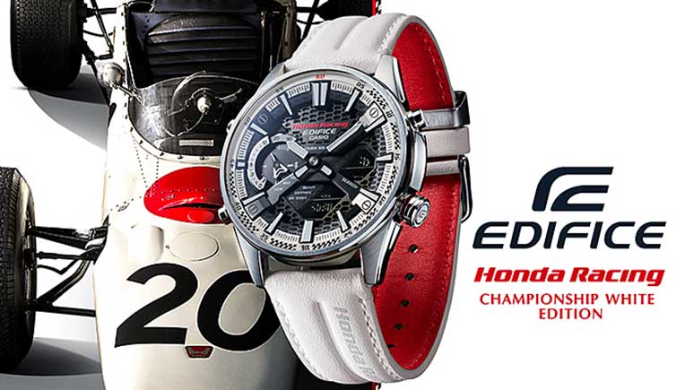New Casio Edifice watch model in collaboration with Honda Racing