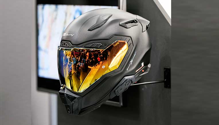 TVS Motor Company, Aegis Rider showcase HUD helmet at Eicma 2025