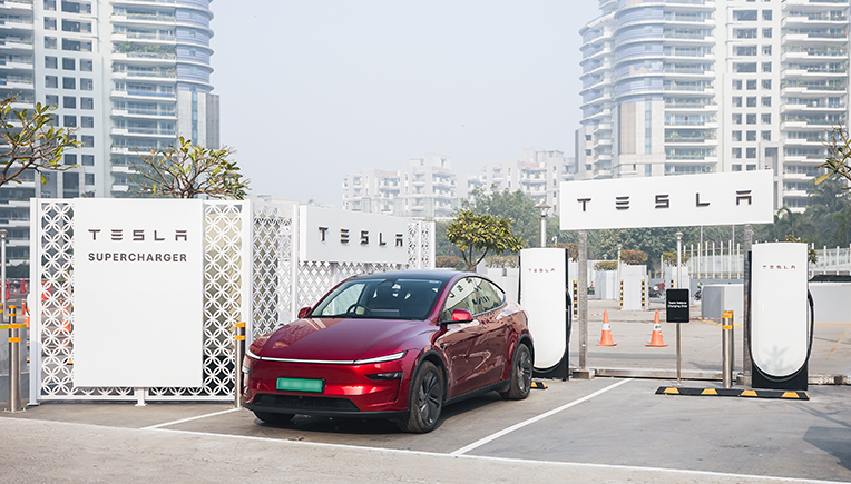 Tesla launches first charging station in Gurugram