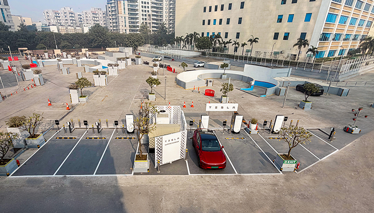 Tesla launches first charging station in Gurugram