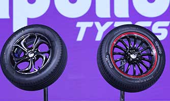 Apollo passenger vehicle tyres with 75% sustainable material
