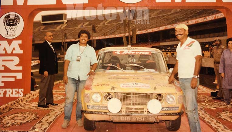 Sanjay Sharma (left) and Tutu Dhawan during their rally days