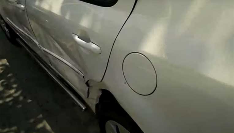 Munde's SX4 hardly got a bump but the Minister who was sitting the back seat without seat belt, died