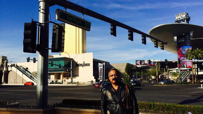 The author in Las Vegas, Nevada, USA
