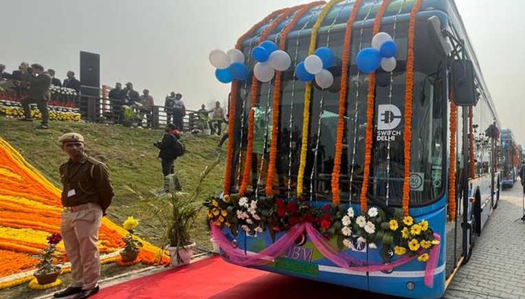 300 JBM Ecolife electric buses flagged off in Delhi