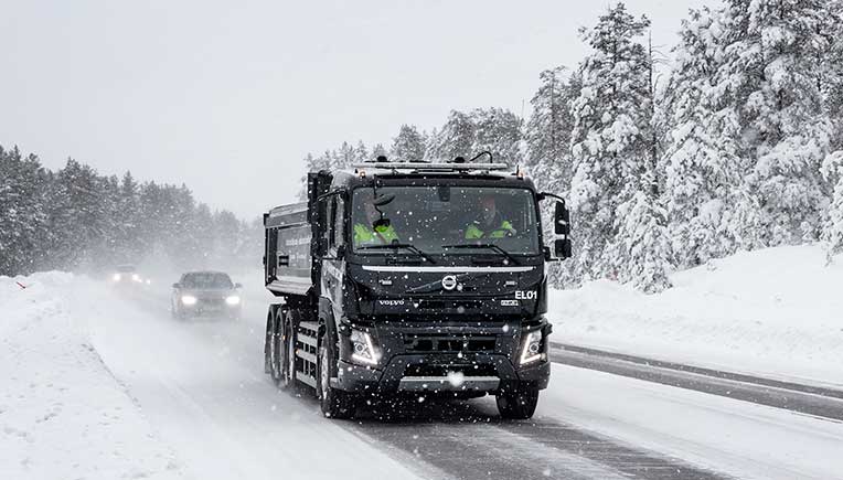 300 kilometres running on electricity in polar climate carrying 14 tonnes of iron ore