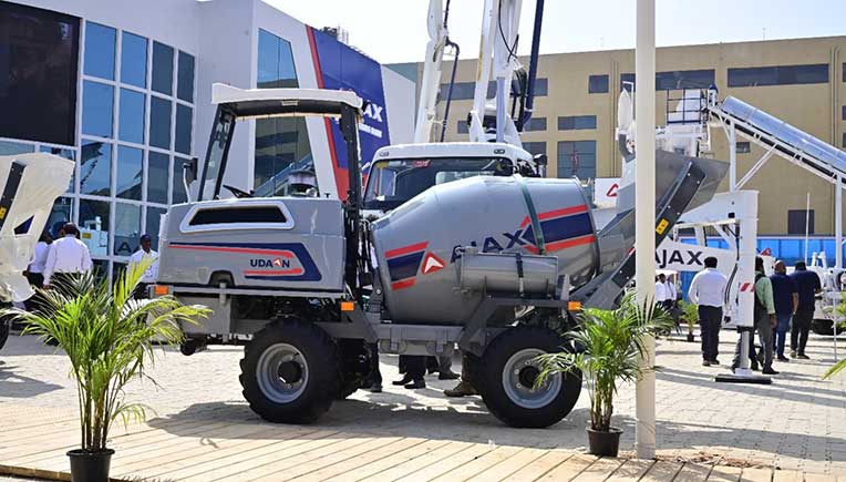 Ajax Engineering launches Udaan mobile concrete mixing solution at Excon 2025