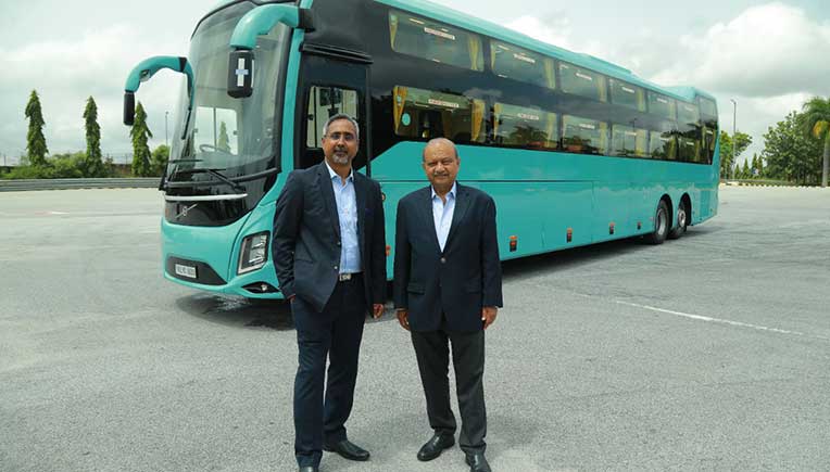 Vinod Aggarwal, MD & CEO, VE Commercial Vehicles and Akash Passey, President - Bus Division at VECV 