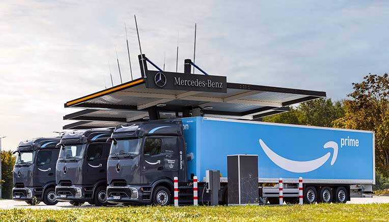Amazon to receive 50+ Mercedes-Benz eActros 600 e-trucks in Germany