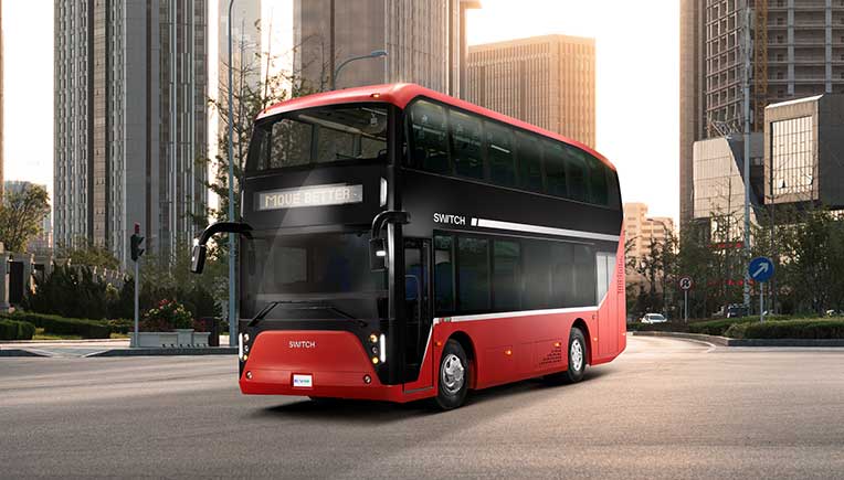 Ashok Leyland EV arm Switch Mobility unveils India’s 1st electric double-decker bus 