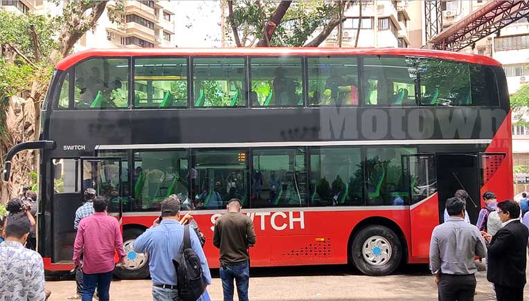 Ashok Leyland EV arm Switch Mobility unveils India’s 1st electric double-decker bus 