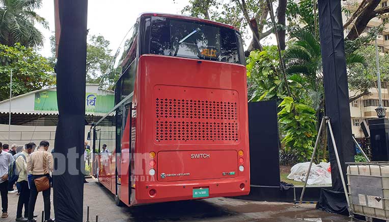 Ashok Leyland EV arm Switch Mobility unveils India’s 1st electric double-decker bus 