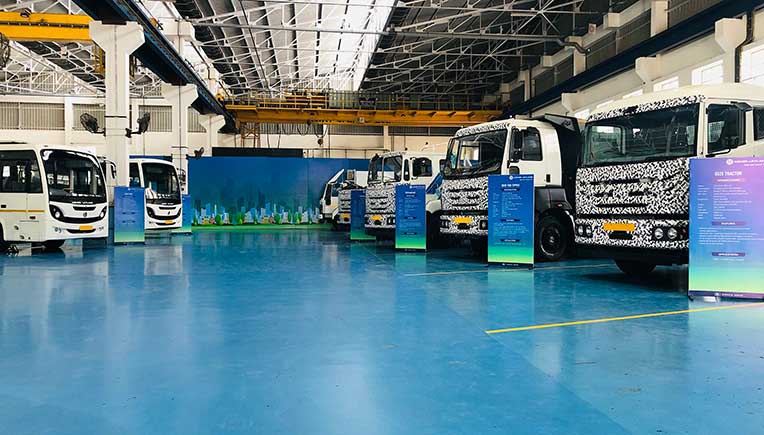 Ashok Leyland showcases BS-VI trucks and buses