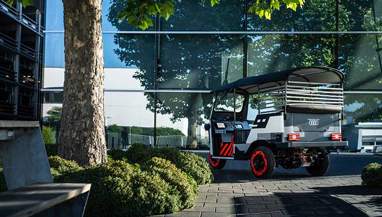 Audi e-tron battery modules power electric rickshaws in India