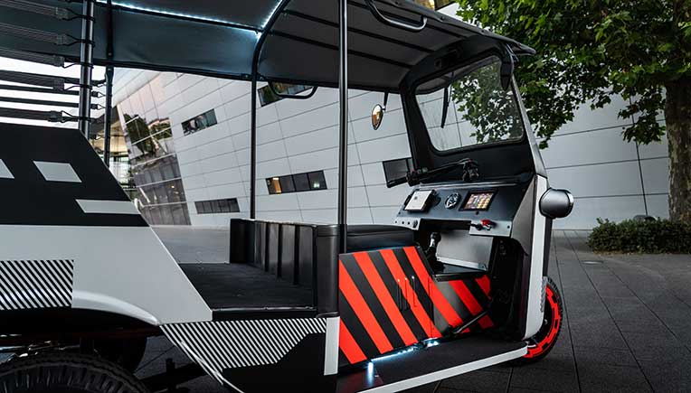 Audi e-tron battery modules power electric rickshaws in India