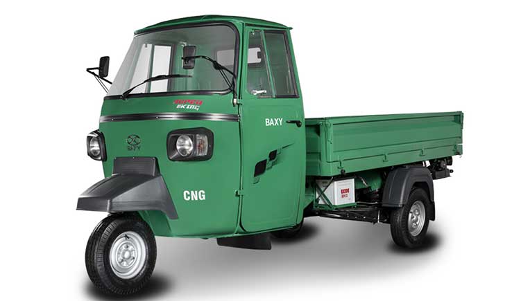 Baxy introduces 396cc BS VI CNG range three-wheelers at Rs 2.70 lakh onward