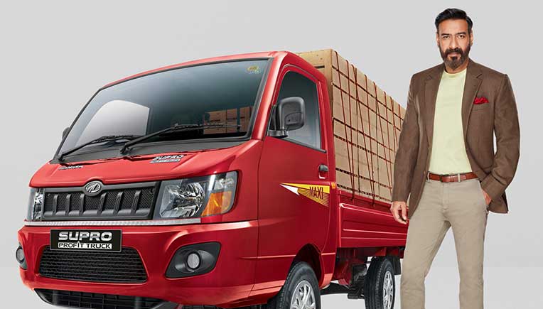 Bollywood actor Ajay Devgn is face of Mahindra Supro Profit truck brand