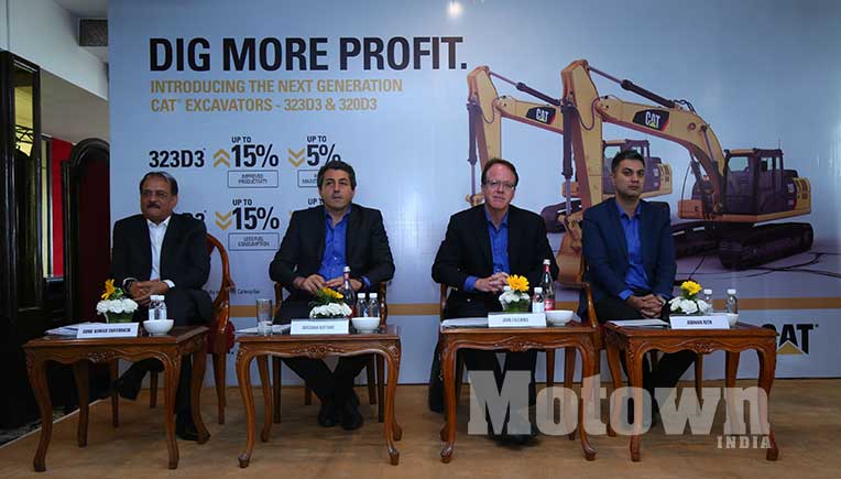 Caterpillar officials at the launch event